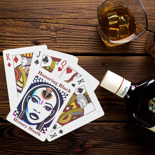 Anerkennung der schwarzen Geschichte Monat Spielka Spielkarten