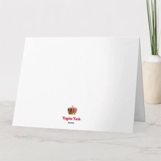 Anerkennung des Glaubens der Mütter Karte (Rückseite)