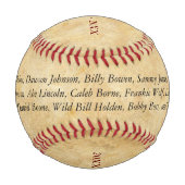 Anerkennung des personalisierten Baseball-Player-P Baseball (Rückseite)