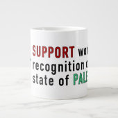Anerkennung eines palästinensischen Staates in der Jumbo-Tasse (Vorderseite)