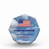 Anerkennung für den Militärdienst Fotoblock (Vorderseite)