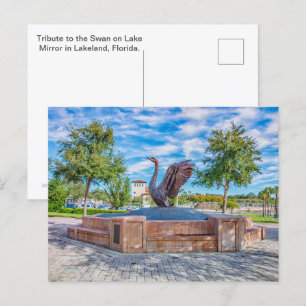 Anerkennung für den Schwan Postkarte