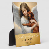 Anerkennung für den Verlust der Dackel Angel Illus Fotoplatte (Seite)