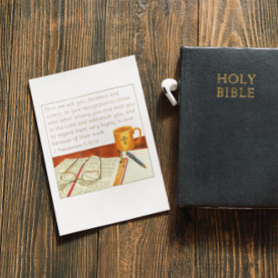 Anerkennung für Pastor Danksagung Postkarte