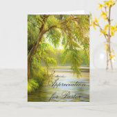 Anerkennung für Pastor Karte (Gelbe Blume)