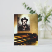 Anerkennung für Tom Waits Postkarte (Stehend Vorderseite)