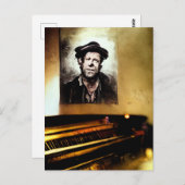 Anerkennung für Tom Waits Postkarte (Vorne/Hinten)