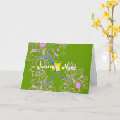 Anerkennung Karte (Gelbe Blume)