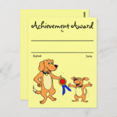 Anerkennung Postkarte (Vorne/Hinten)