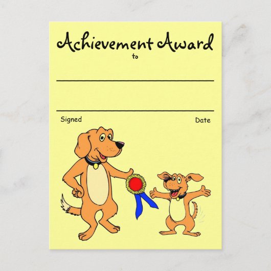 Anerkennung Postkarte (Vorderseite)