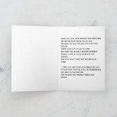 Anerkennung unserer Soldaten Feiertagskarte (Innenseite)