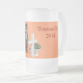 Anerkennung unserer Veteranen - Mattglas Bierglas (VorderseiteRechts)