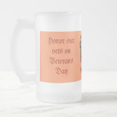 Anerkennung unserer Veteranen - Mattglas Bierglas (Links)