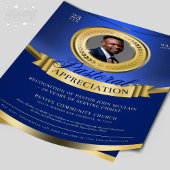 Anerkennung von Blue & Gold Pastoral Flyer