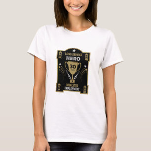 Anerkennung von Dienstleistungen mit langer Anstel T-Shirt