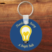 Anerkennung von Mitarbeitern - Helle Light Bulb Bu Schlüsselanhänger (Vorderseite)