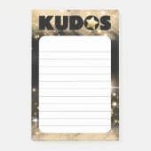 Anerkennung von Mitarbeitern - Stern Post-it Klebezettel (Vorderseite)