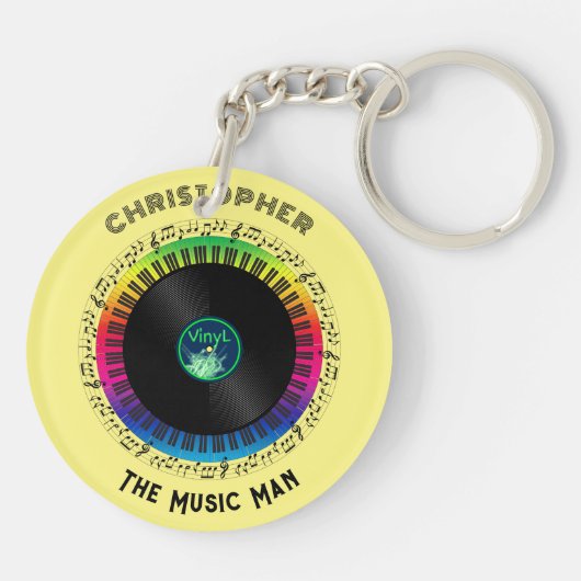 Anerkennung von Musik Schlüsselanhänger (Rückseite)