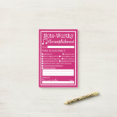 Anerkennung von Musikschulen Post-it Klebezettel (Auf Schreibtisch)