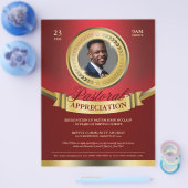 Anerkennung von Red & Gold Pastoral Flyer (Einzeln)