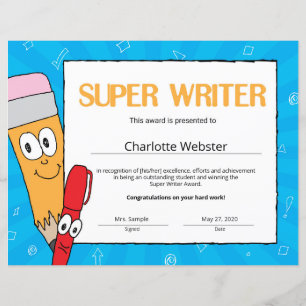 Anerkennung von Super Writer Student-Zertifikaten