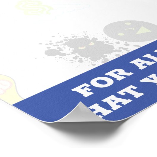 Anerkennungs-Aufkleber für Mitarbeiterprämie Poster (Ecke)