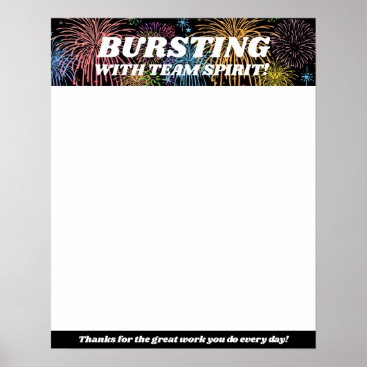 Anerkennungs-Aufkleber für Mitarbeiterprämie Poster (Vorne)