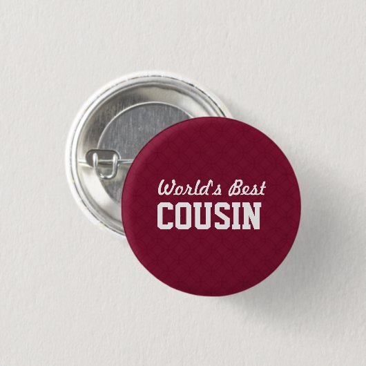 Anerkennungs-Geschenk A04 der COUSIN der Welt Button (Vorne & Hinten)