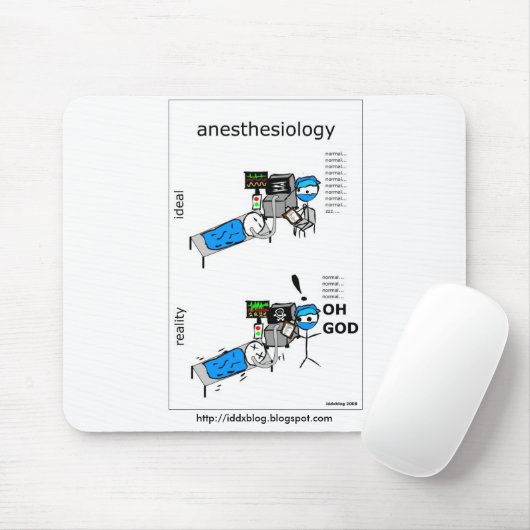 Anesthesiology-Comic Mousepad (Mit Mouse)