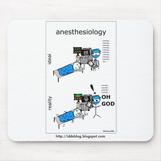 Anesthesiology-Comic Mousepad (Vorne)