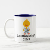 Anesthesiology-Küken-Tasse Zweifarbige Tasse (Links)
