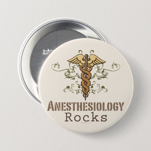 Anesthesiology schaukelt Knopf Button (Vorne & Hinten)