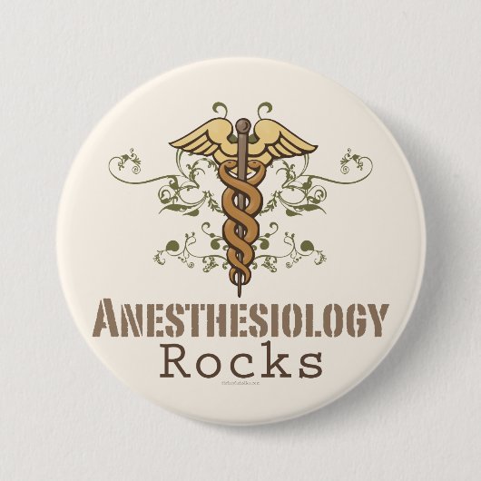 Anesthesiology schaukelt Knopf Button (Vorderseite)