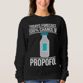 Anesthetist Todays Forecast Sweatshirt (Vorderseite)