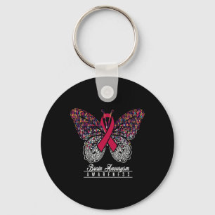 Aneurysm Awareness Butterfly Liebhaber Geschenke Schlüsselanhänger