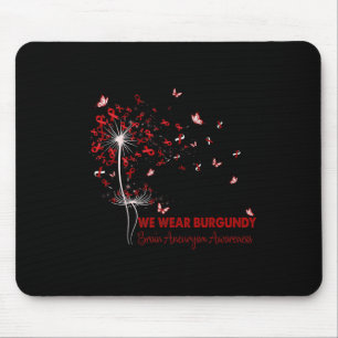 Aneurysm Awareness Faith Hope Liebe Dandelion Mousepad
