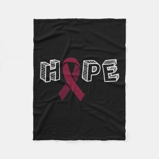 Aneurysm Awareness Hope Fleecedecke (Vorderseite)