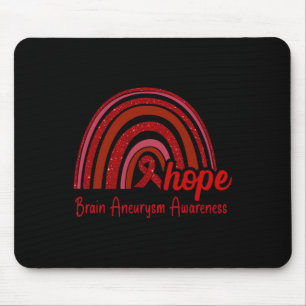 Aneurysm Awareness Hope Rainbow Mousepad