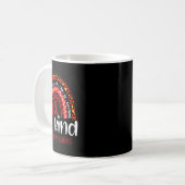 Aneurysm Awareness Leopard Rainbow Wählen Sie Kind Kaffeetasse (Vorderseite Links)