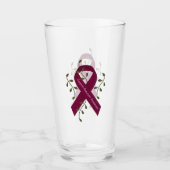 Aneurysm-Awareness-Ribbon-Druckglas Glas (Vorderseite)