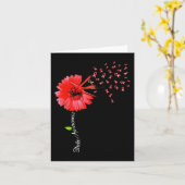 Aneurysm-Awareness-Support Str. Karte (Gelbe Blume)
