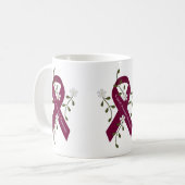 Aneurysm-Bewusstseins-Band-Tasse Kaffeetasse (Vorderseite Links)