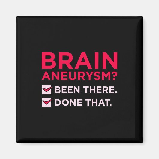 Aneurysm gab es Sensibilisierungsmonat Support Gra Magnet (Vorne)
