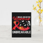 Aneurysm Warrior Unzerbrechliche Operation Bewusst Karte (Gelbe Blume)