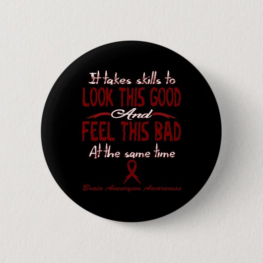 Aneurysma Awareness 3 Button (Vorderseite)