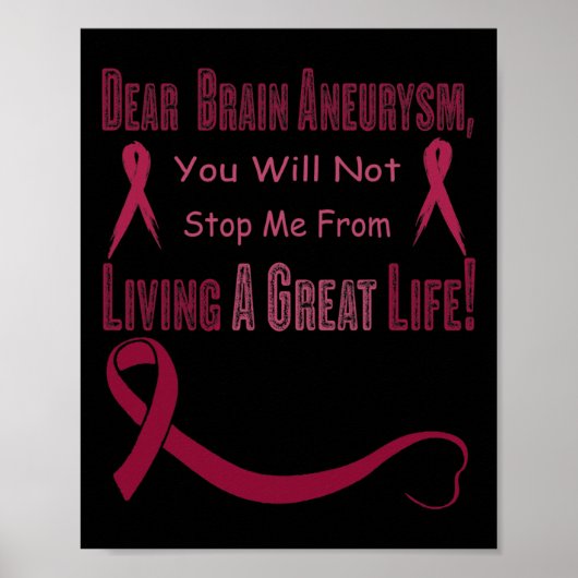Aneurysma Awareness 7 Poster (Vorne)