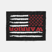 Aneurysma Awareness 9 Fleecedecke (Vorderseite (Horizontal))