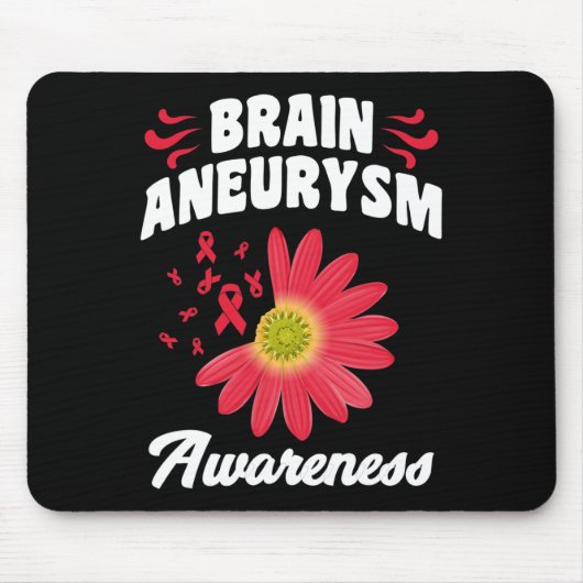 Aneurysma Awareness Blume Multifunktionsleisten-Un Mousepad (Vorne)
