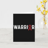 Aneurysma Awareness Burgundy Ribbon Krieger Karte (Gelbe Blume)