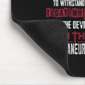 Aneurysma Awareness, dass ich der Sturmteufel bin Mousepad (Ecke)